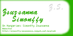 zsuzsanna simonffy business card